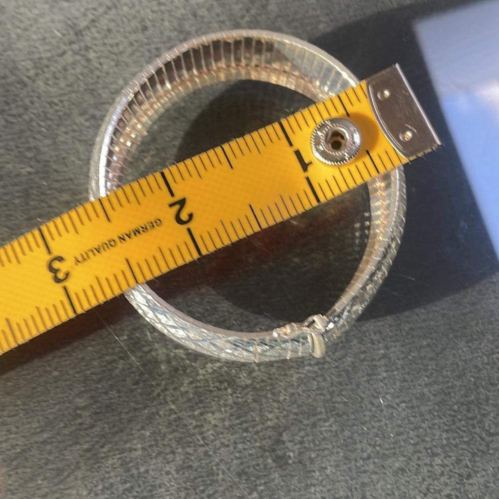 Italian sterling silver, JCM, flex bangle bracelet - Picture 8 of 14